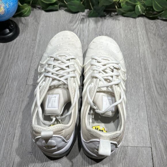 Nike Mens Air Vapormax Plus Triple White 924453-100 Running Shoes - Size 10 - Picture 6 of 11